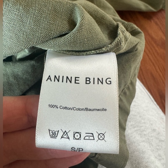 Anine Bing Boxy Green Jacket - Picture 4 of 5